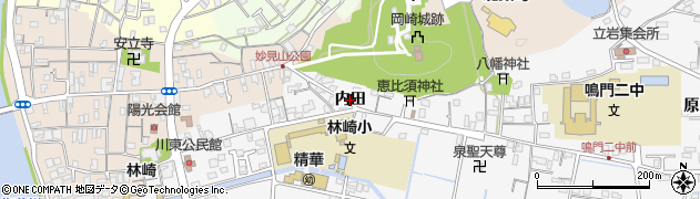 徳島県鳴門市撫養町立岩（内田）周辺の地図