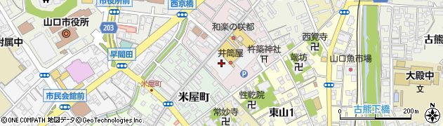株式会社山口井筒屋　４階五大陸周辺の地図