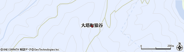 奈良県五條市大塔町猿谷周辺の地図
