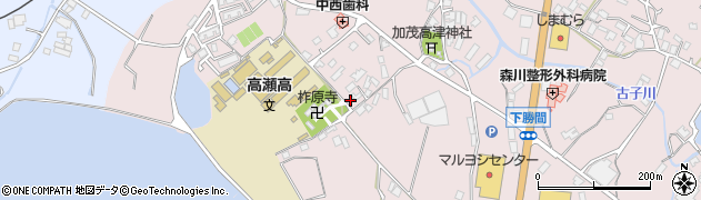 香川県三豊市高瀬町下勝間2214周辺の地図