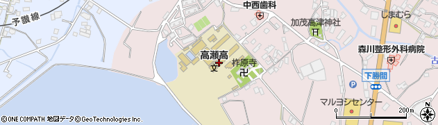 香川県立高瀬高等学校周辺の地図