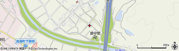香川県三豊市高瀬町上勝間2207周辺の地図