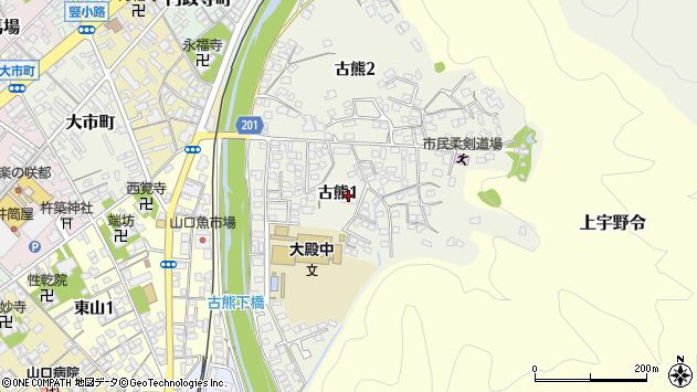 〒753-0031 山口県山口市古熊の地図