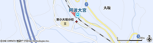 徳島県板野郡板野町大坂周辺の地図