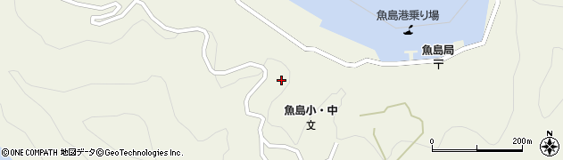 愛媛県上島町（越智郡）魚島（井ノ浦）周辺の地図