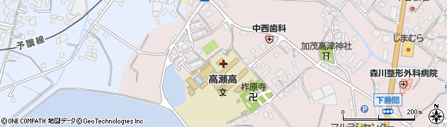 香川県三豊市高瀬町下勝間2133周辺の地図