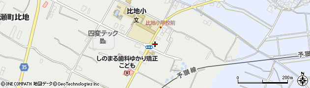 香川県三豊市高瀬町比地97周辺の地図