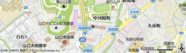 中国四国農政局山口支局　地方参事官室周辺の地図