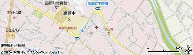 香川県三豊市高瀬町下勝間148周辺の地図