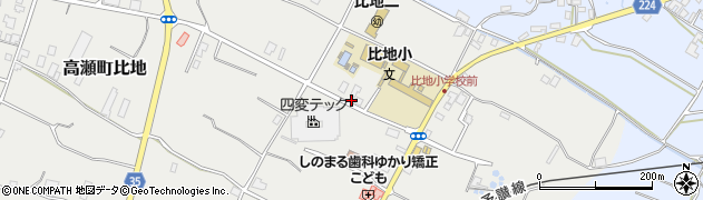 香川県三豊市高瀬町比地82周辺の地図