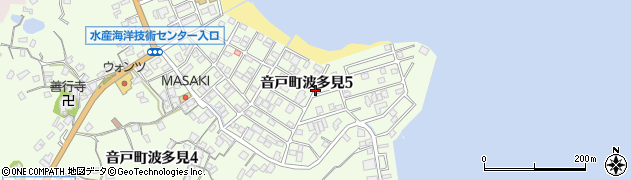 広島県呉市音戸町波多見5丁目周辺の地図