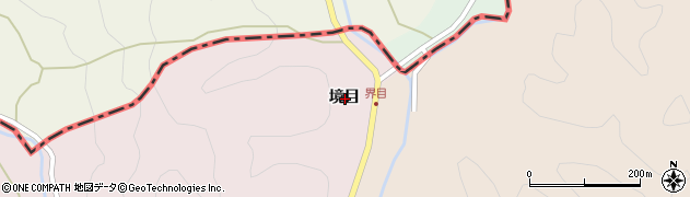 徳島県阿波市市場町大影境目周辺の地図
