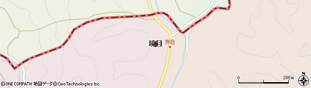 徳島県阿波市市場町大影（境目）周辺の地図
