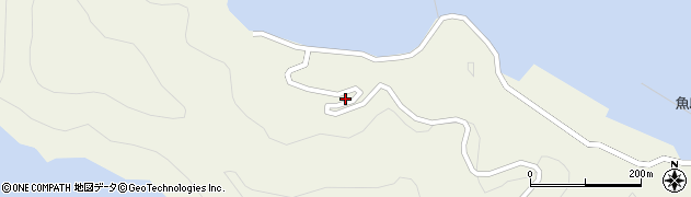 愛媛県上島町（越智郡）魚島（大木）周辺の地図