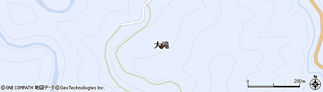 和歌山県高野町（伊都郡）大滝周辺の地図