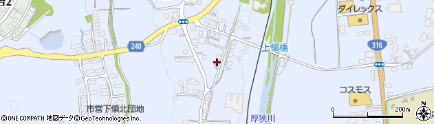 山口県美祢市大嶺町（東分上領）周辺の地図