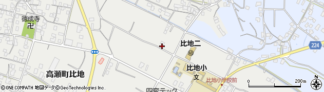 香川県三豊市高瀬町比地1439周辺の地図