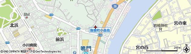 徳島県鳴門市撫養町小桑島（前組）周辺の地図