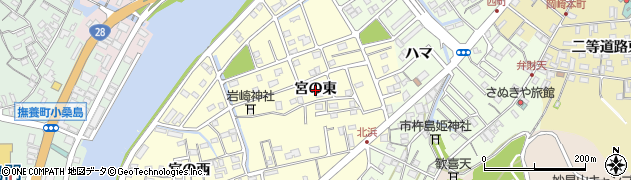 徳島県鳴門市撫養町北浜（宮の東）周辺の地図