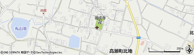 香川県三豊市高瀬町比地2071周辺の地図