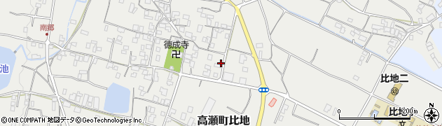 香川県三豊市高瀬町比地1386周辺の地図