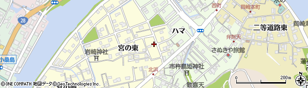 徳島県鳴門市撫養町北浜宮の東172周辺の地図