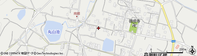 香川県三豊市高瀬町比地2102周辺の地図