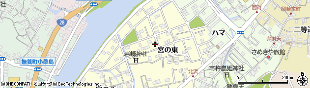 徳島県鳴門市撫養町北浜宮の東83周辺の地図