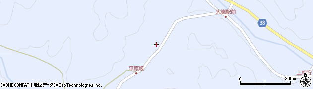 山口県美祢市大嶺町奥分平原坂周辺の地図