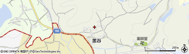 和歌山県和歌山市黒谷周辺の地図
