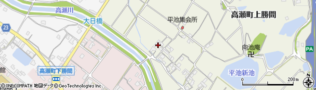 香川県三豊市高瀬町上勝間1924周辺の地図