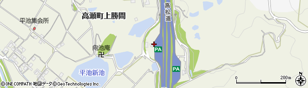 香川県三豊市高瀬町上勝間2166周辺の地図