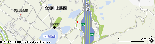 香川県三豊市高瀬町上勝間2165周辺の地図