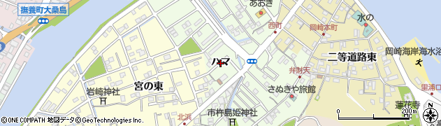 徳島県鳴門市撫養町弁財天（ハマ）周辺の地図