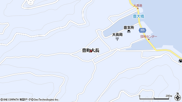 〒734-0301 広島県呉市豊町大長の地図