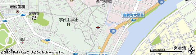 徳島県鳴門市撫養町小桑島日向谷92周辺の地図