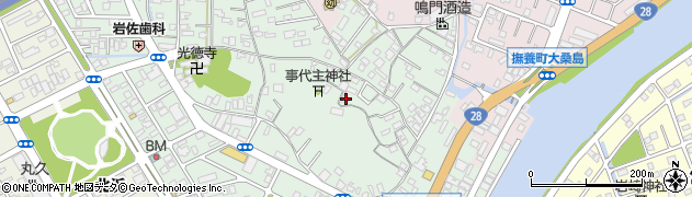 徳島県鳴門市撫養町小桑島日向谷28周辺の地図