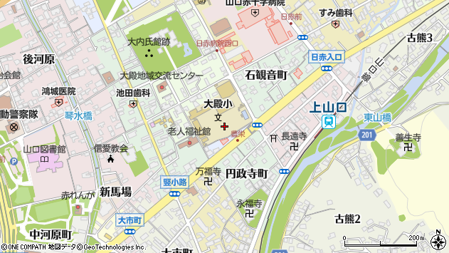 〒753-0036 山口県山口市円政寺町の地図