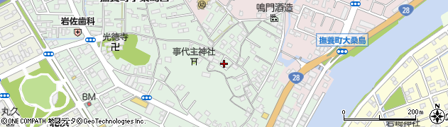 徳島県鳴門市撫養町小桑島日向谷周辺の地図