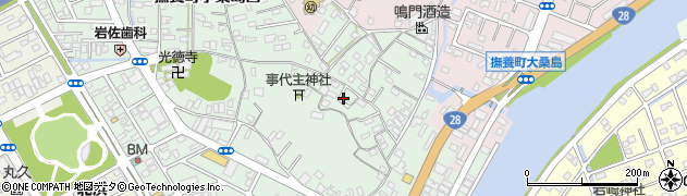 徳島県鳴門市撫養町小桑島（日向谷）周辺の地図