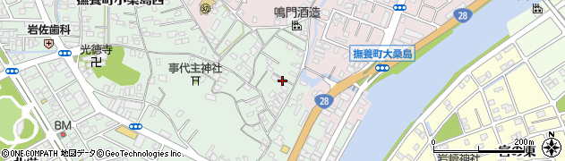 徳島県鳴門市撫養町小桑島日向谷93周辺の地図