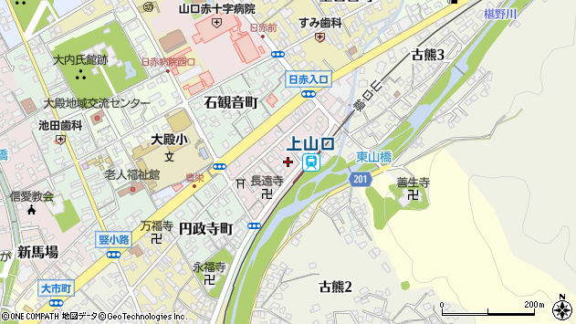 〒753-0037 山口県山口市道祖町の地図