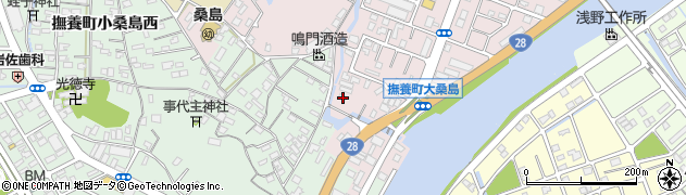 徳島県鳴門市撫養町大桑島濘岩浜26周辺の地図