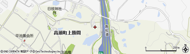 香川県三豊市高瀬町上勝間2120周辺の地図