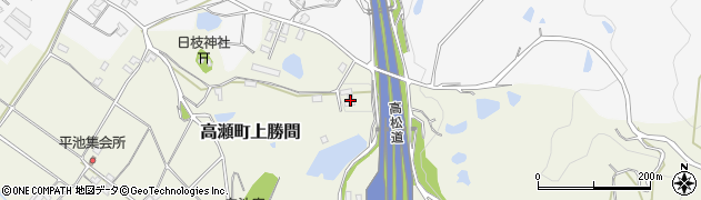 香川県三豊市高瀬町上勝間2121周辺の地図
