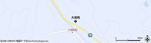 大嶺郵便局周辺の地図