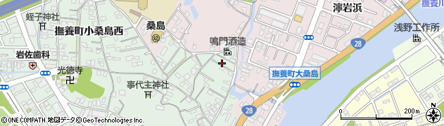 徳島県鳴門市撫養町小桑島日向谷119周辺の地図