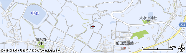 香川県三豊市高瀬町比地中周辺の地図