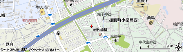 徳島県鳴門市撫養町小桑島（西浜）周辺の地図