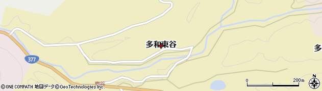 香川県さぬき市多和東谷周辺の地図